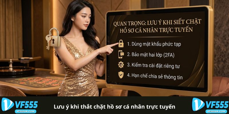 Xác Minh Danh Tính VF555 - Hướng Dẫn KYC Từng Bước 3 Lưu ý bảo mật hồ sơ cá nhân VF555