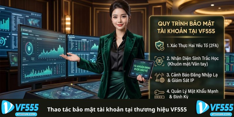 Xác Minh Danh Tính VF555 - Hướng Dẫn KYC Từng Bước 2 Xác minh bảo mật tài khoản VF555